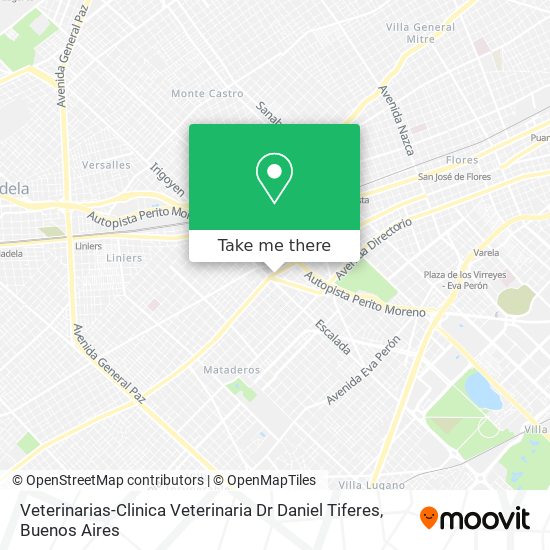 Veterinarias-Clinica Veterinaria Dr Daniel Tiferes map