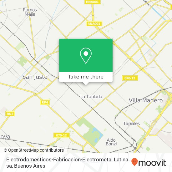 Mapa de Electrodomesticos-Fabricacion-Electrometal Latina sa