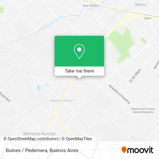 Bulnes / Pedernera map