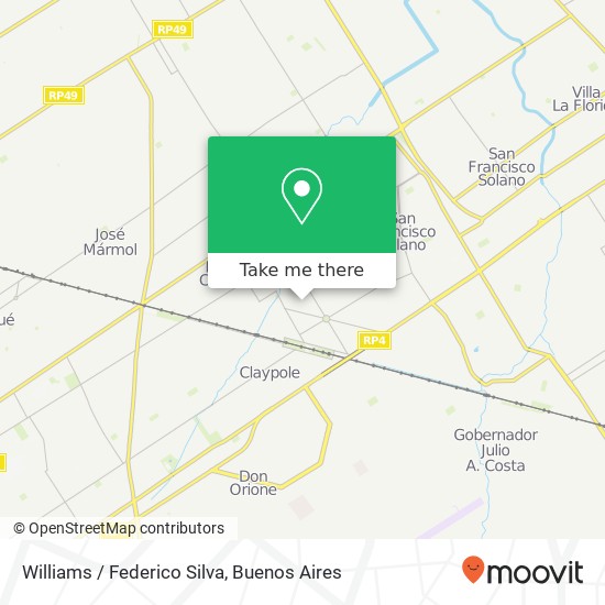 Williams / Federico Silva map