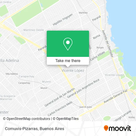 Mapa de Comuvis-Pizarras
