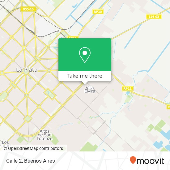 Calle 2 map