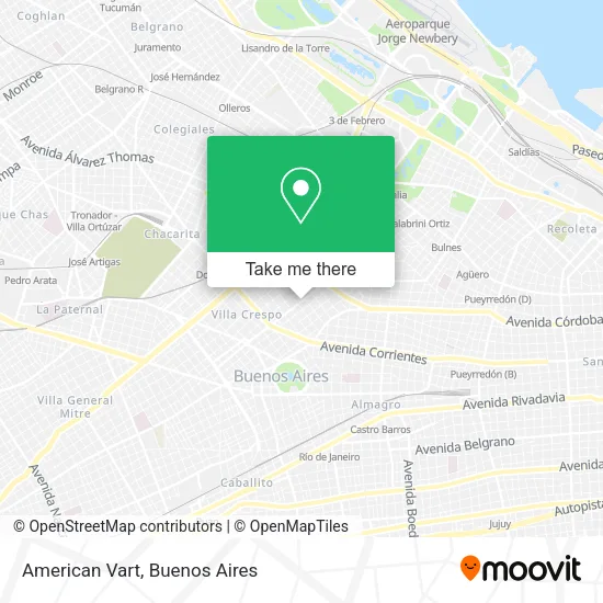 American Vart map