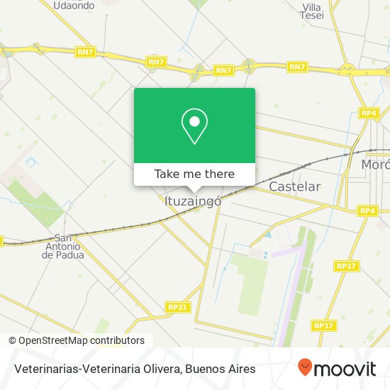 Veterinarias-Veterinaria Olivera map