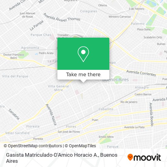 Gasista Matriculado-D'Amico Horacio A. map