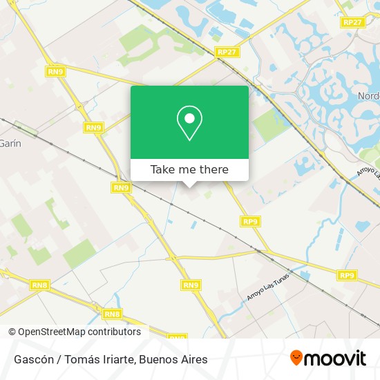Gascón / Tomás Iriarte map
