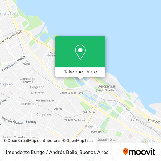 Intendente Bunge / Andrés Bello map
