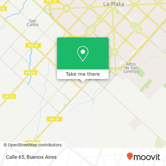 Calle 65 map