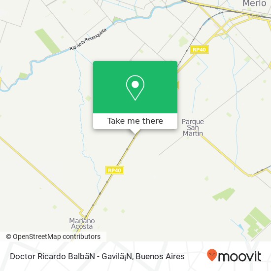 Doctor Ricardo Balbã­N - Gavilã¡N map