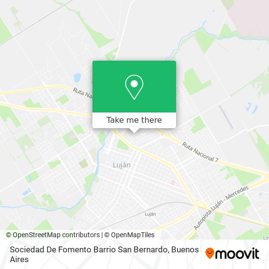 Sociedad De Fomento Barrio San Bernardo map