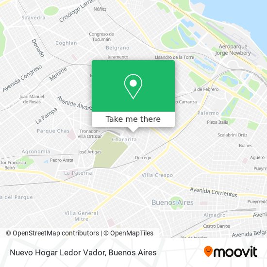 Nuevo Hogar Ledor Vador map