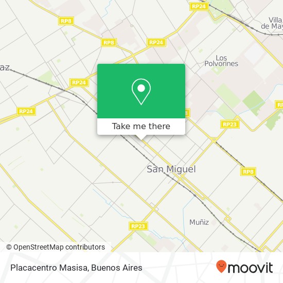 Placacentro Masisa map