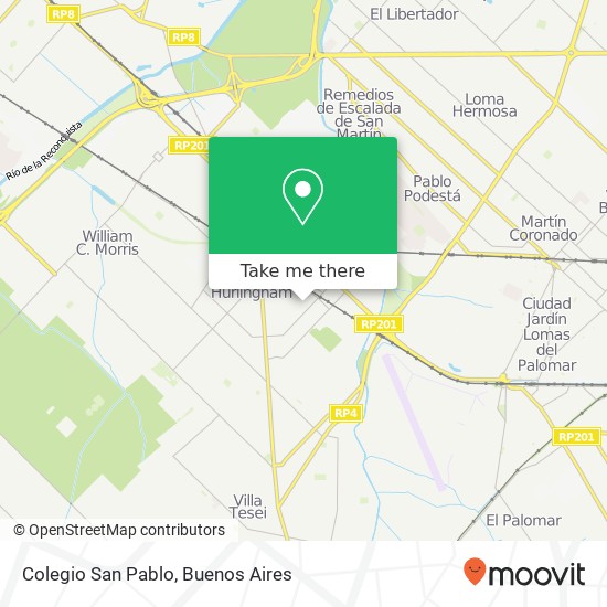 Colegio San Pablo map
