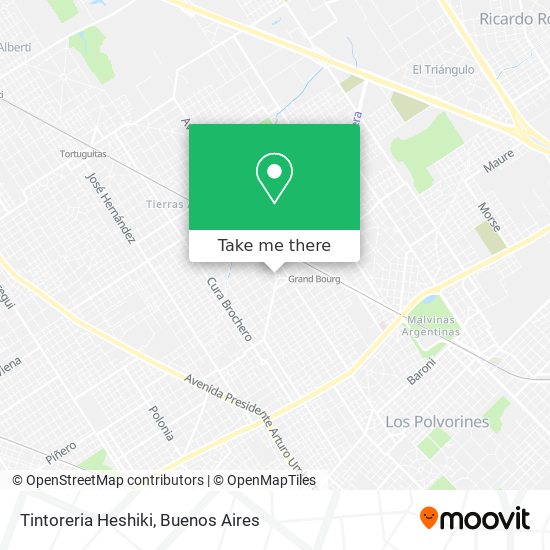 Mapa de Tintoreria Heshiki