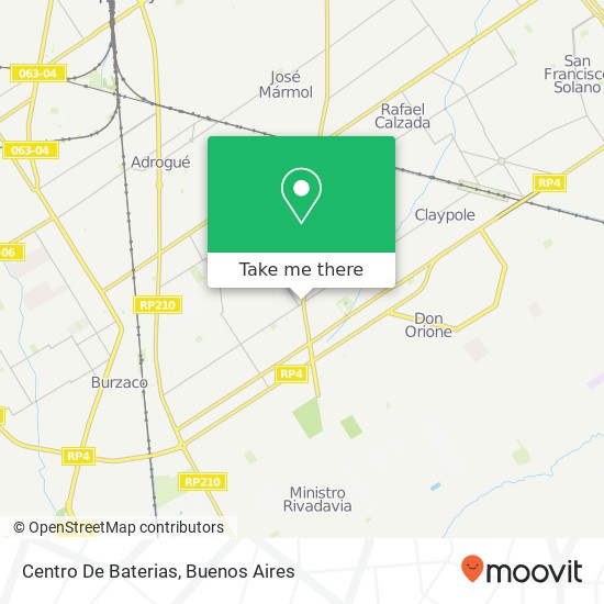 Centro De Baterias map