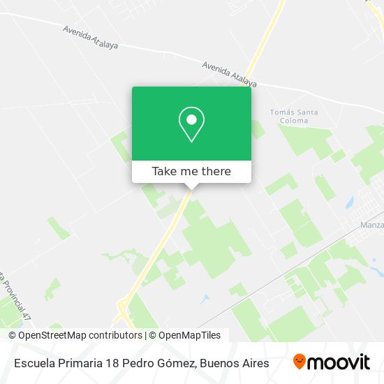 Escuela Primaria 18 Pedro Gómez map