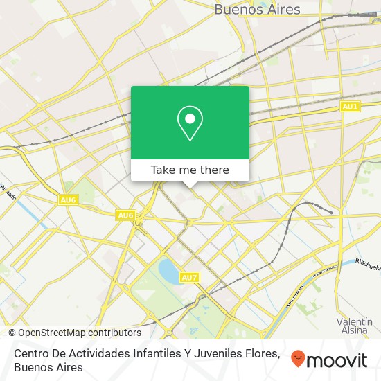 Centro De Actividades Infantiles Y Juveniles Flores map