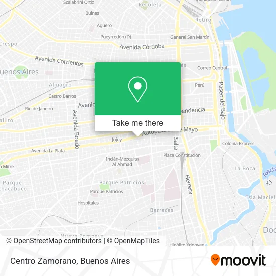 Centro Zamorano map