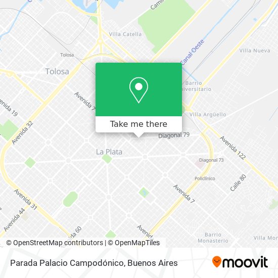 Parada Palacio Campodónico map