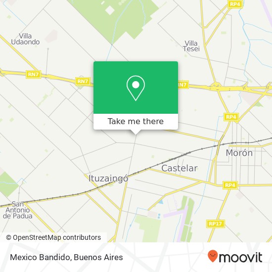 Mexico Bandido map