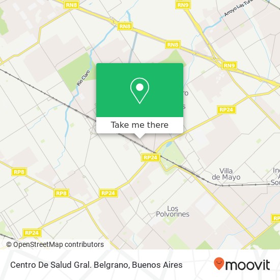 Mapa de Centro De Salud Gral. Belgrano