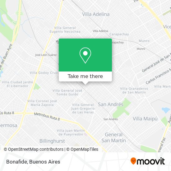 Mapa de Bonafide