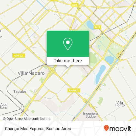 Chango Mas Express map