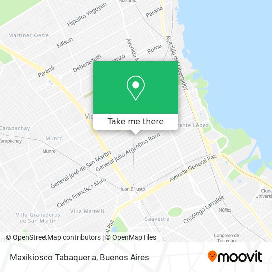 Maxikiosco Tabaqueria map