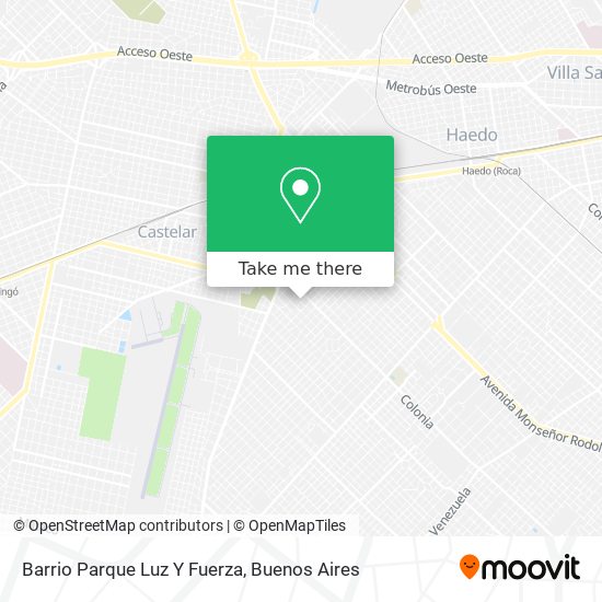 Mapa de Barrio Parque Luz Y Fuerza