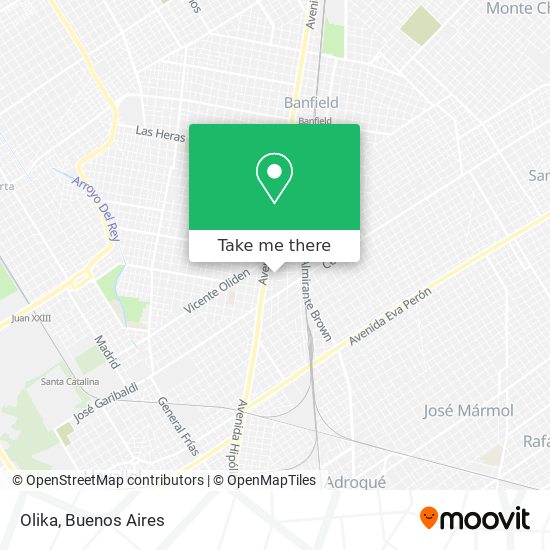Mapa de Olika
