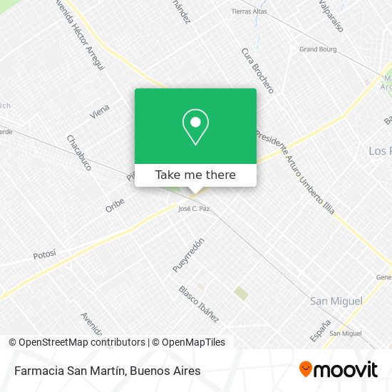 Farmacia San Martín map