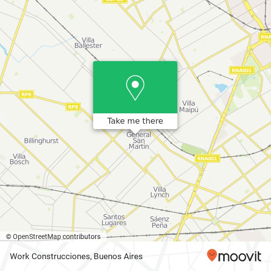 Work Construcciones map