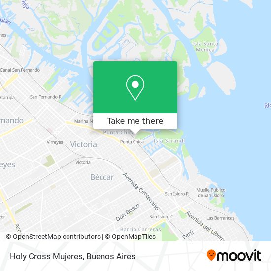 Holy Cross Mujeres map