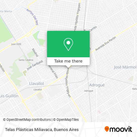 Telas Plásticas Miliavaca map