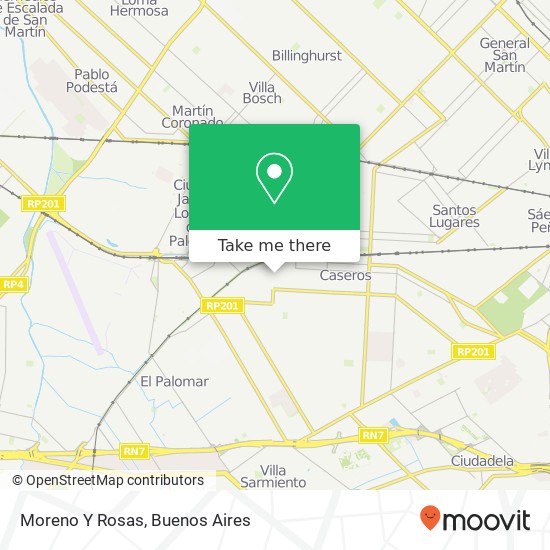 Moreno Y Rosas map