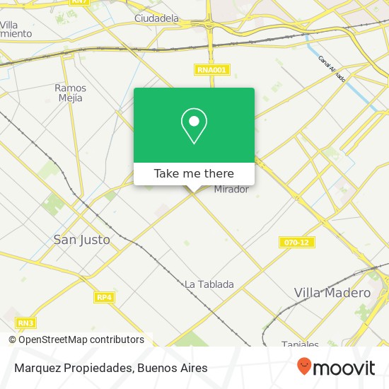 Marquez Propiedades map