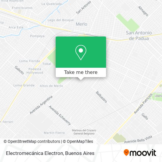 Electromecánica Electron map