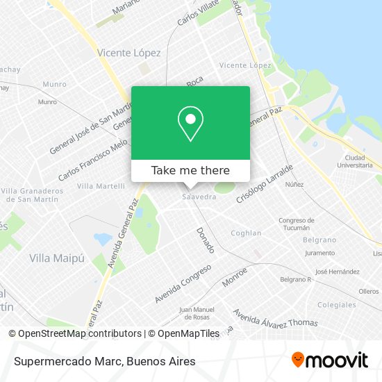 Supermercado Marc map