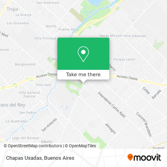 Chapas Usadas map
