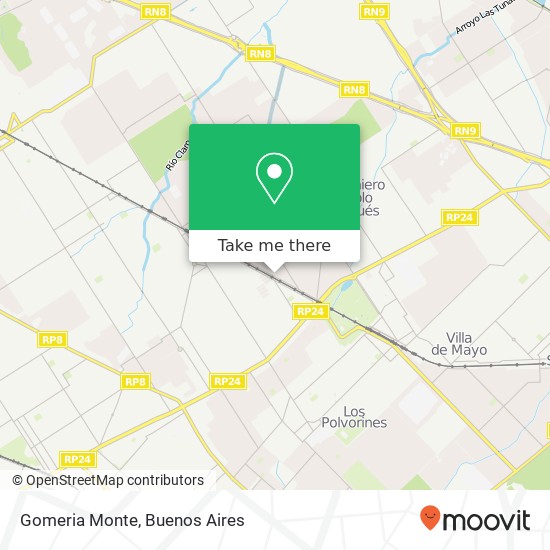 Gomeria Monte map