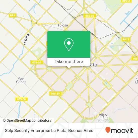 Selp Security Enterprise La Plata map