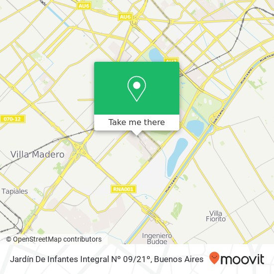 Jardín De Infantes Integral Nº 09 / 21º map