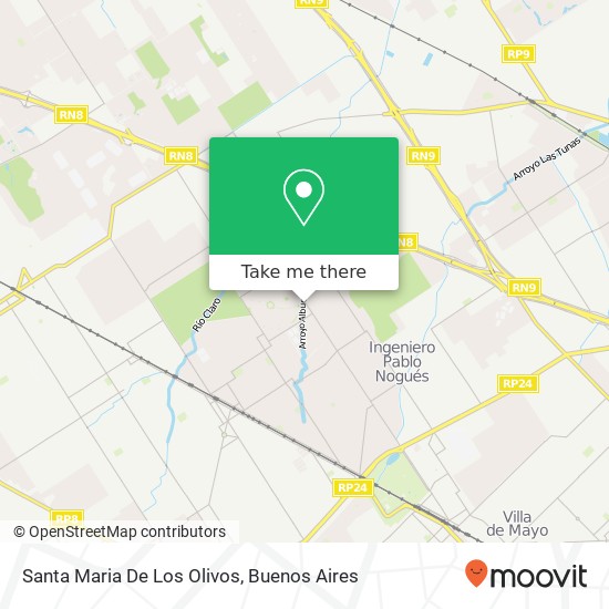 Mapa de Santa Maria De Los Olivos