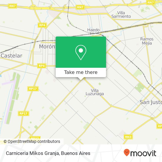 Carniceria Mikos Granja map