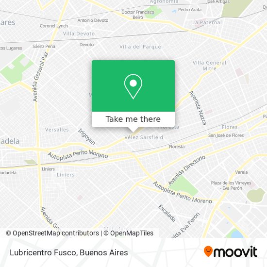 Mapa de Lubricentro Fusco