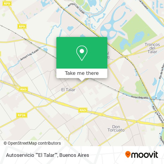 Mapa de Autoservicio ""El Talar""