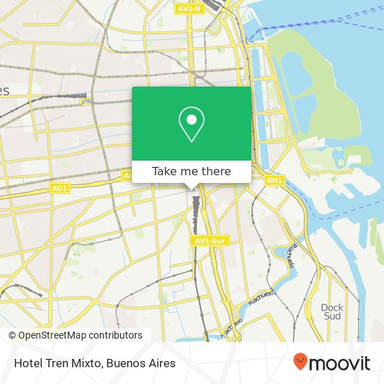 Hotel Tren Mixto map