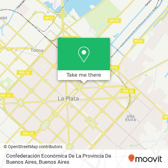 Confederación Económica De La Provincia De Buenos Aires map