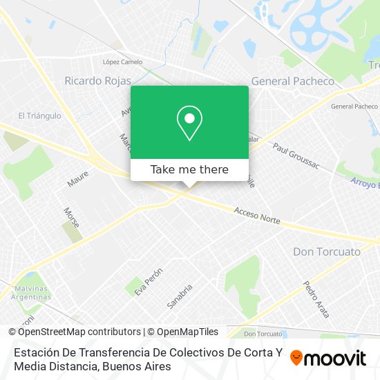 Estación De Transferencia De Colectivos De Corta Y Media Distancia map