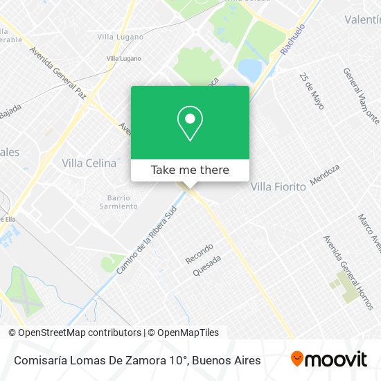 Mapa de Comisaría Lomas De Zamora 10°